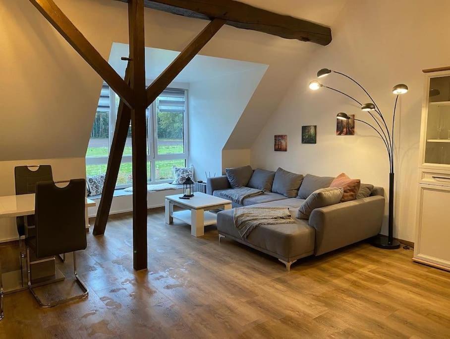 Wunderschoene Ferienwohnung Auf Dem Bauernhof Greven Bagian luar foto